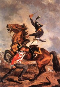 Sergeant Fraser attaquant le col. de Cubières